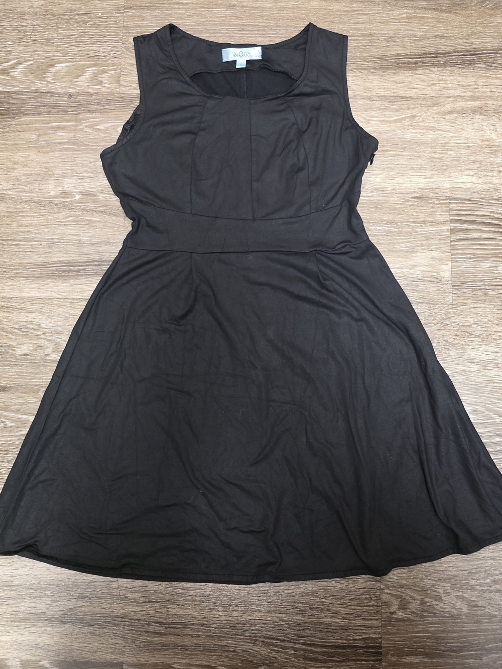 Black Sleeveless Fit & Flare Dress - Erguo Size S